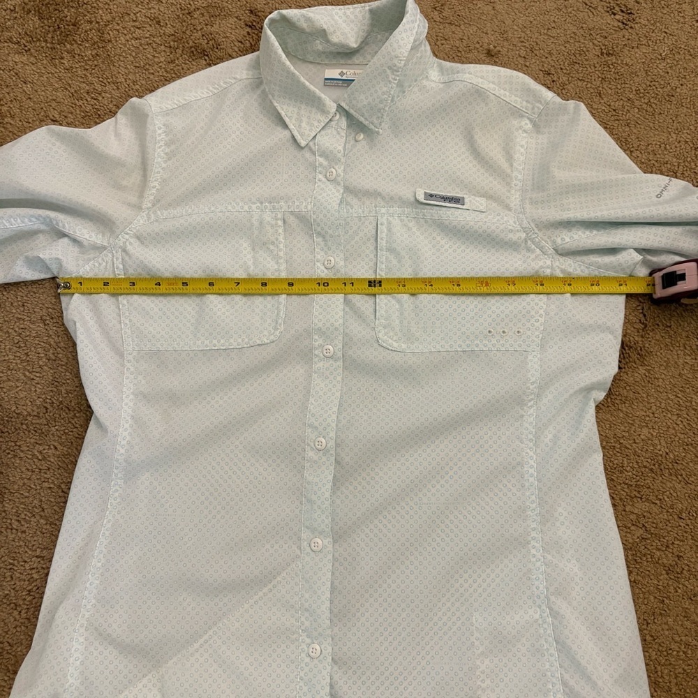 Columbia Sportswear Company Lightweight PFG Women’s Light Blue Jacket Large - Picture 11 of 12